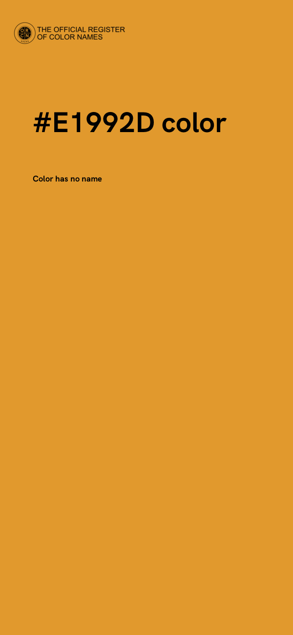 #E1992D color image