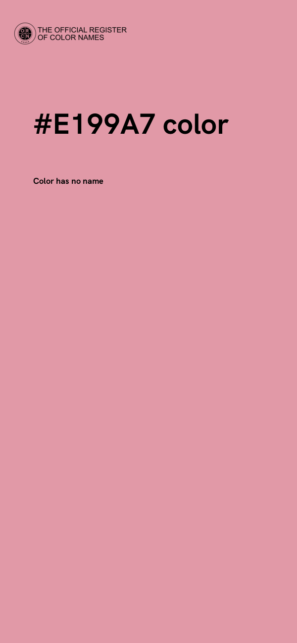 #E199A7 color image