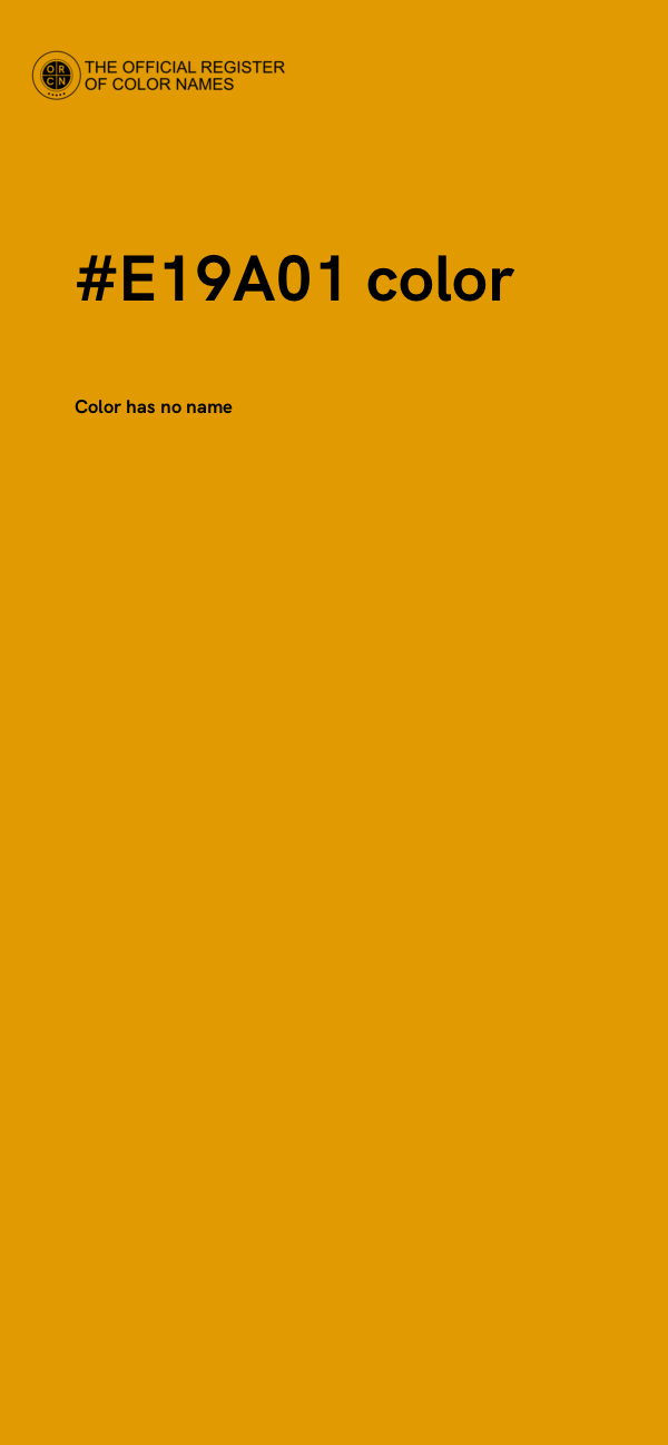 #E19A01 color image