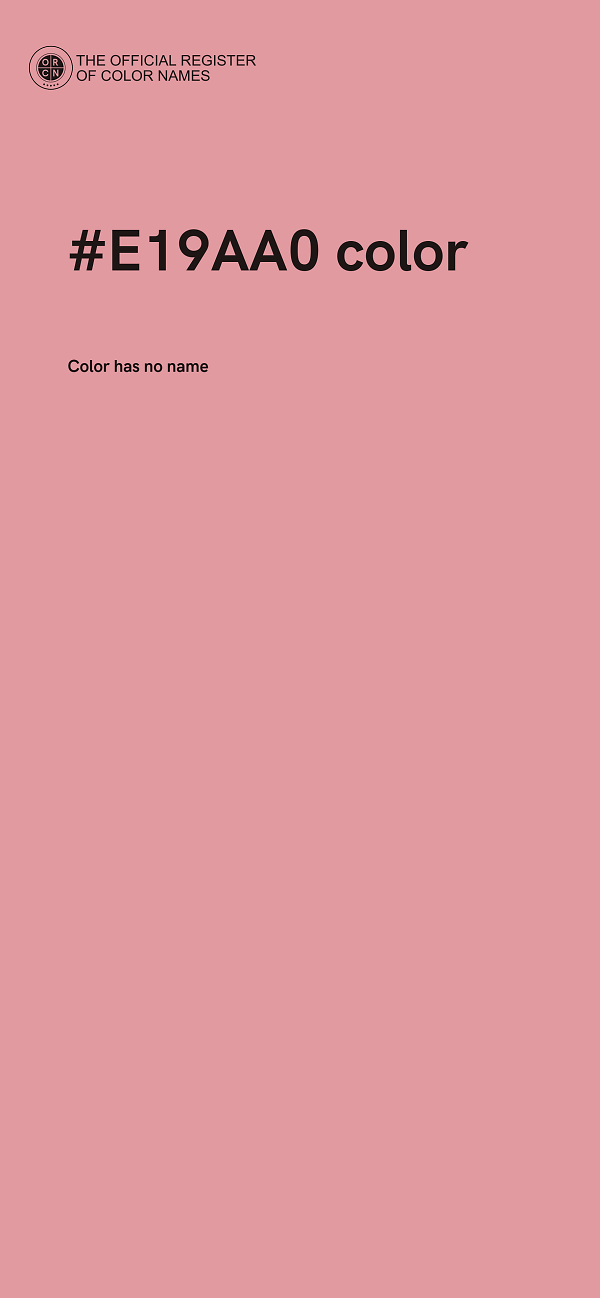 #E19AA0 color image