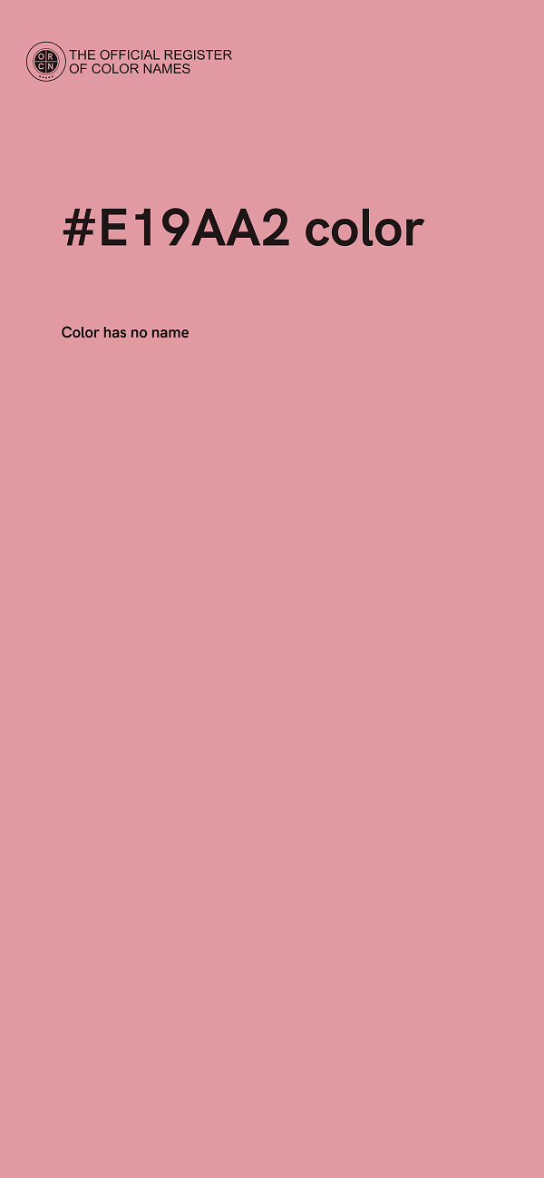 #E19AA2 color image