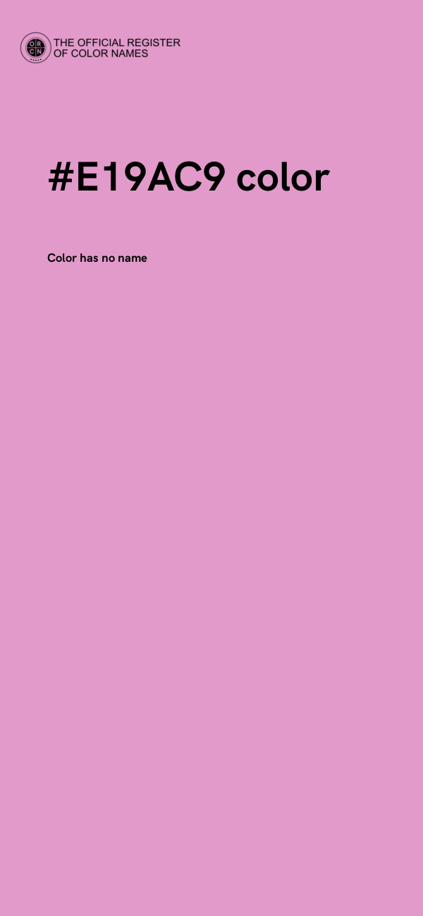 #E19AC9 color image