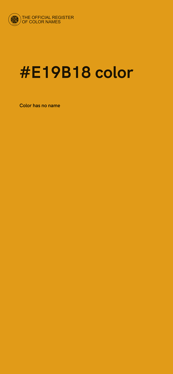 #E19B18 color image