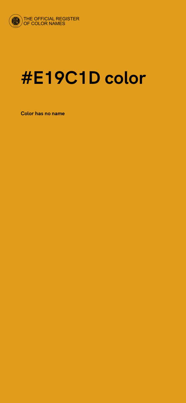 #E19C1D color image
