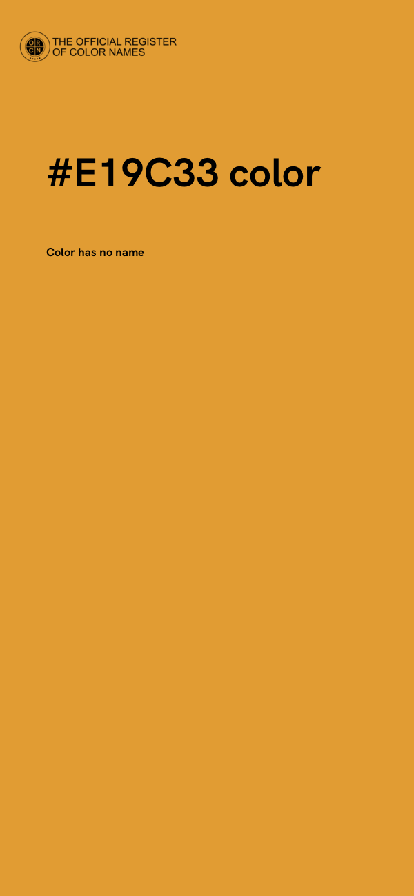 #E19C33 color image