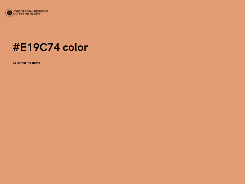 #E19C74 color image