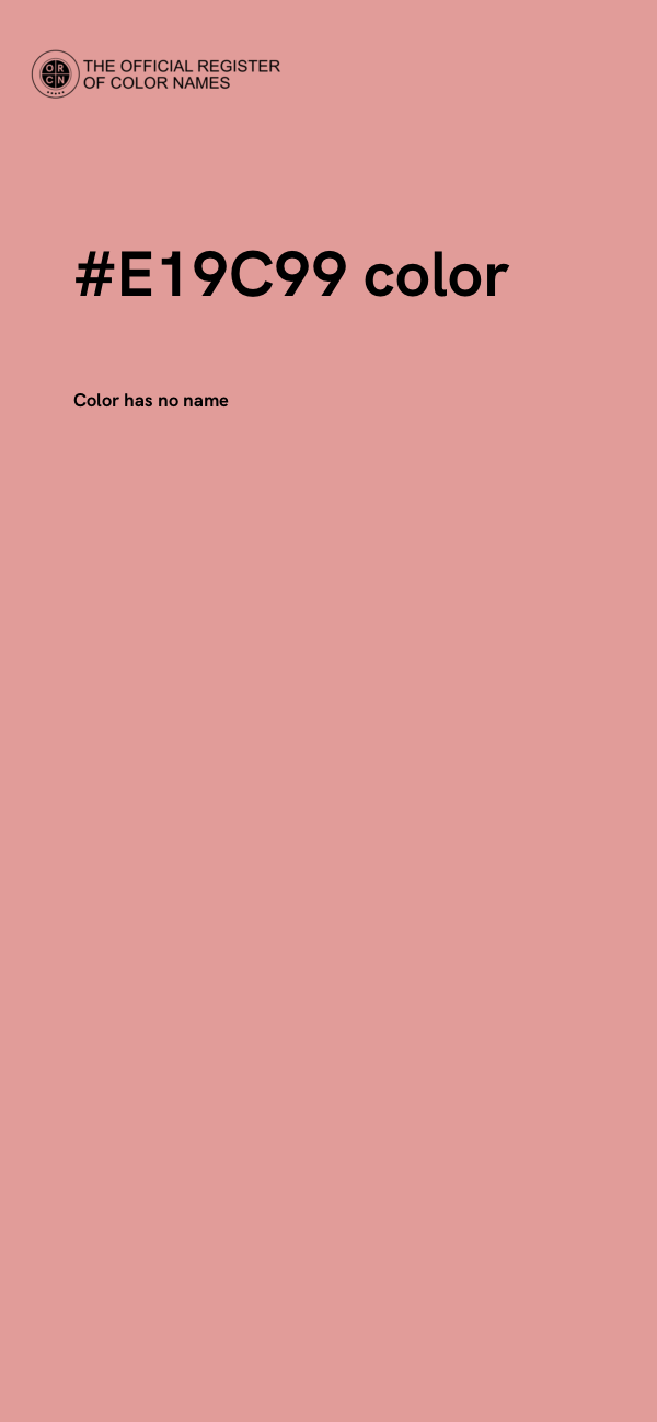 #E19C99 color image