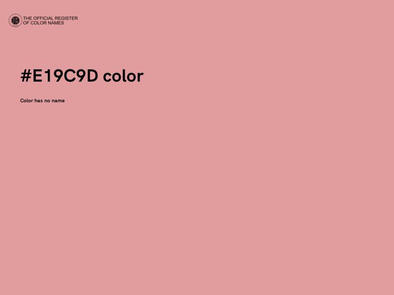 #E19C9D color image