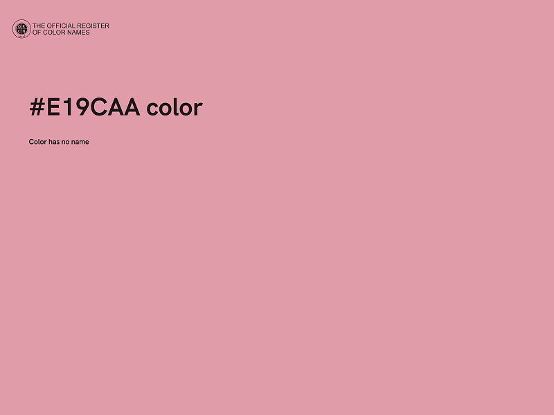 #E19CAA color image