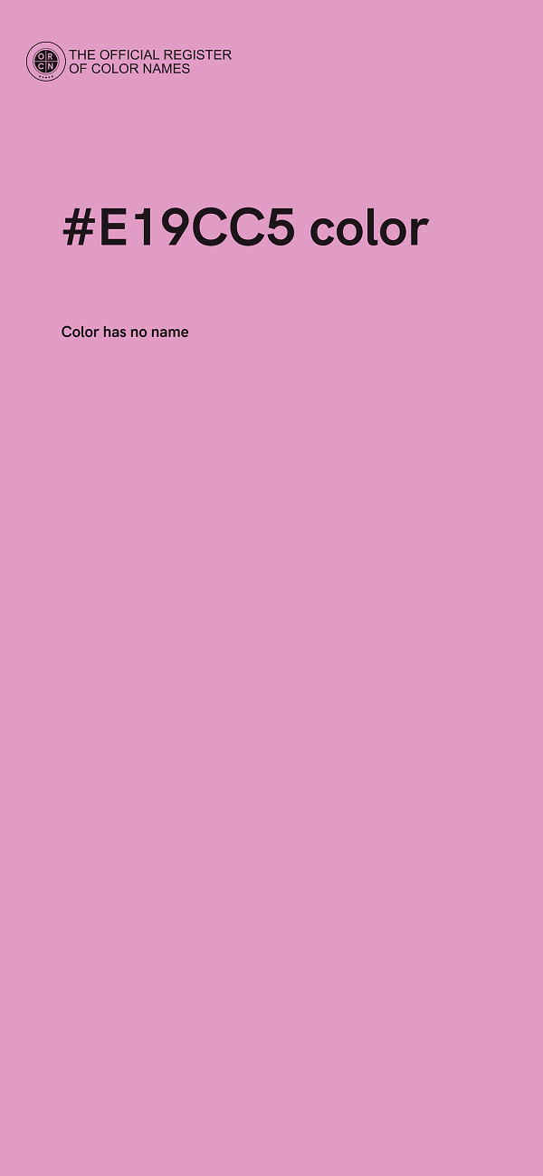 #E19CC5 color image