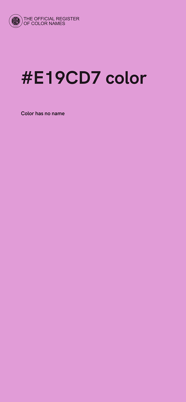 #E19CD7 color image