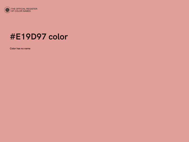 #E19D97 color image