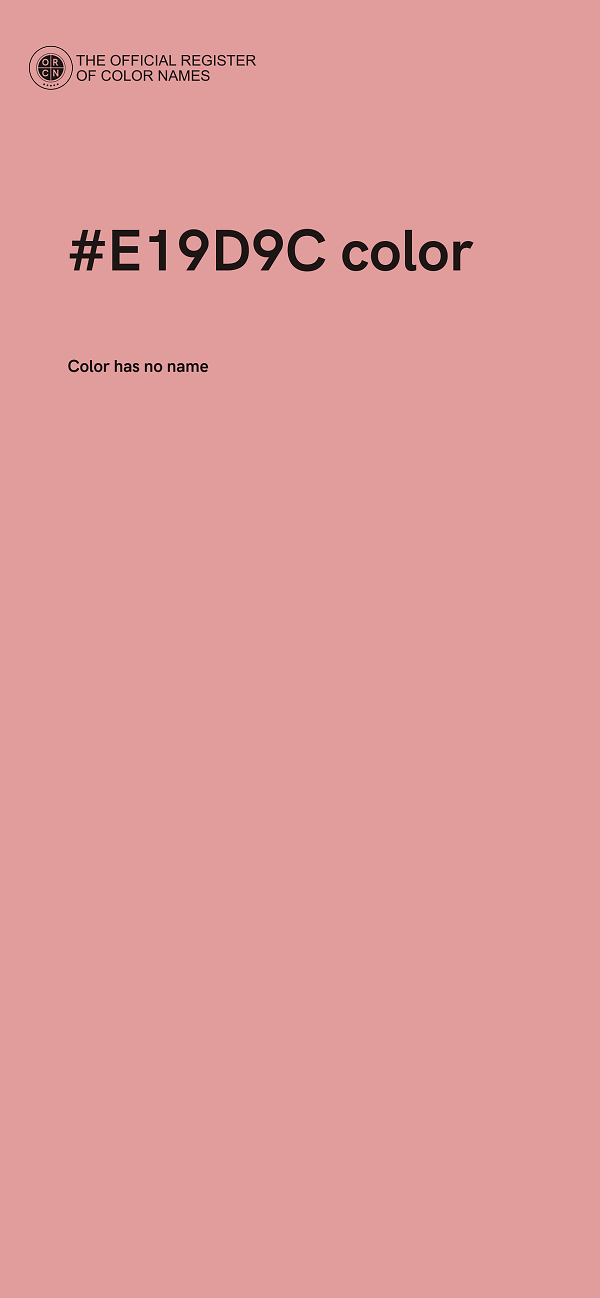 #E19D9C color image