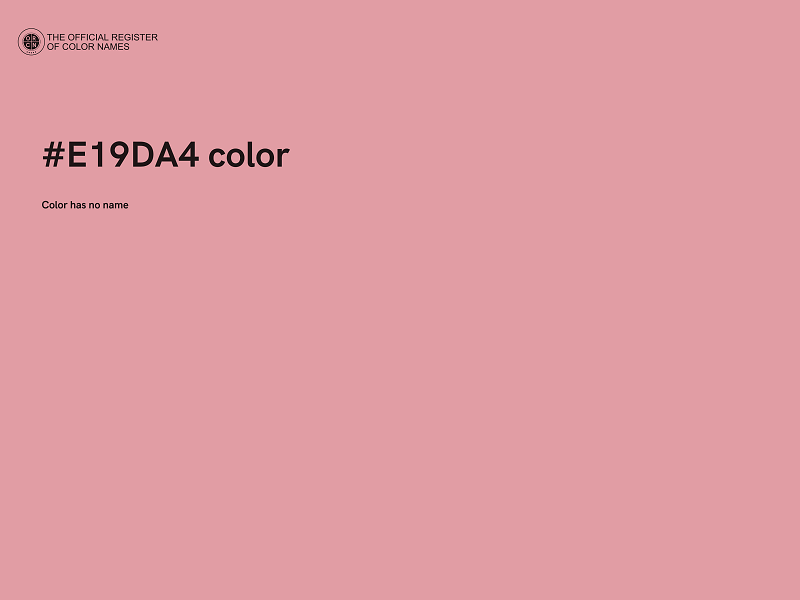 #E19DA4 color image