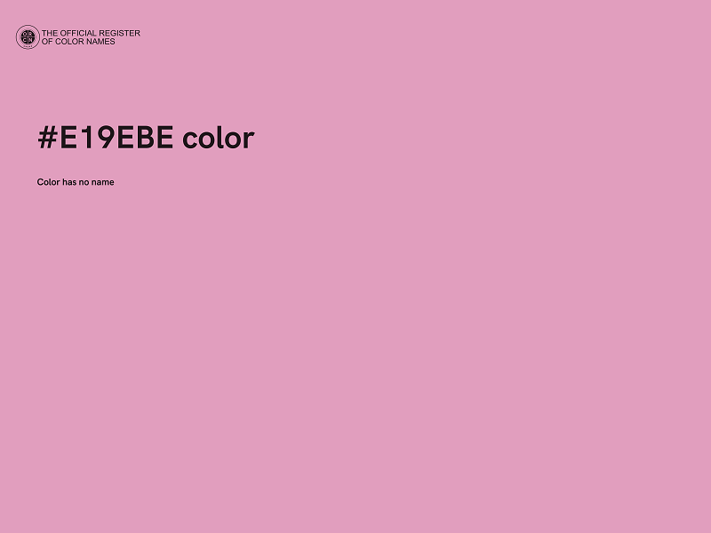 #E19EBE color image