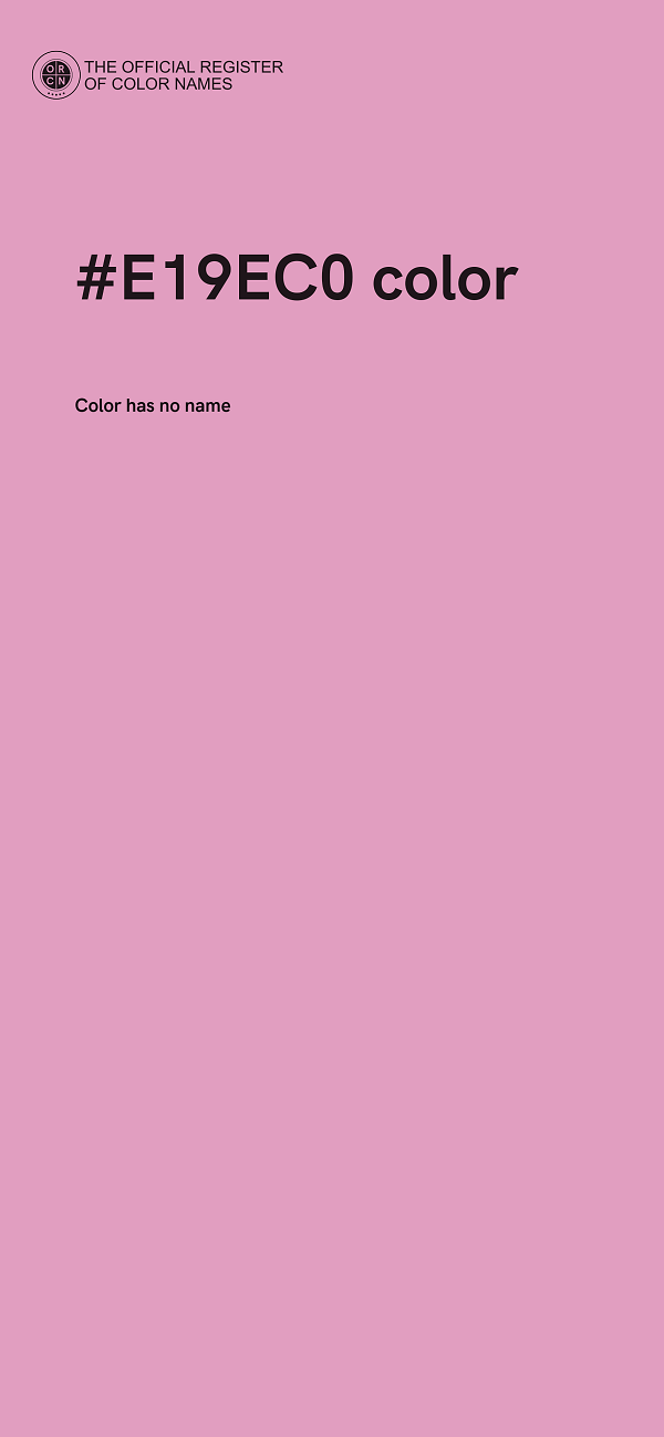 #E19EC0 color image
