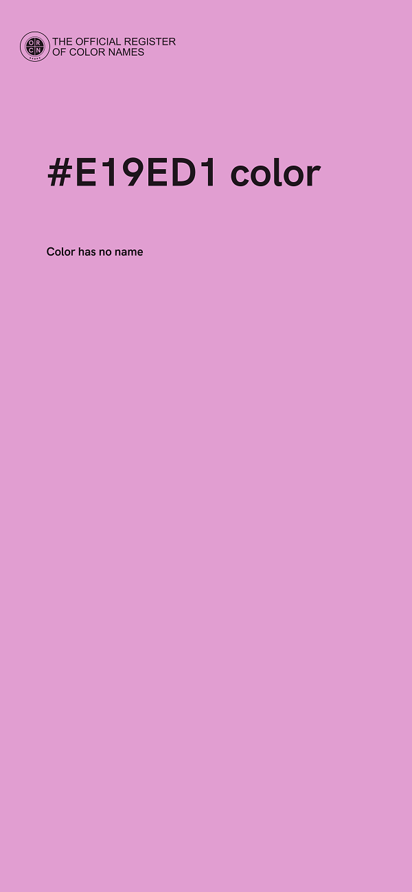 #E19ED1 color image