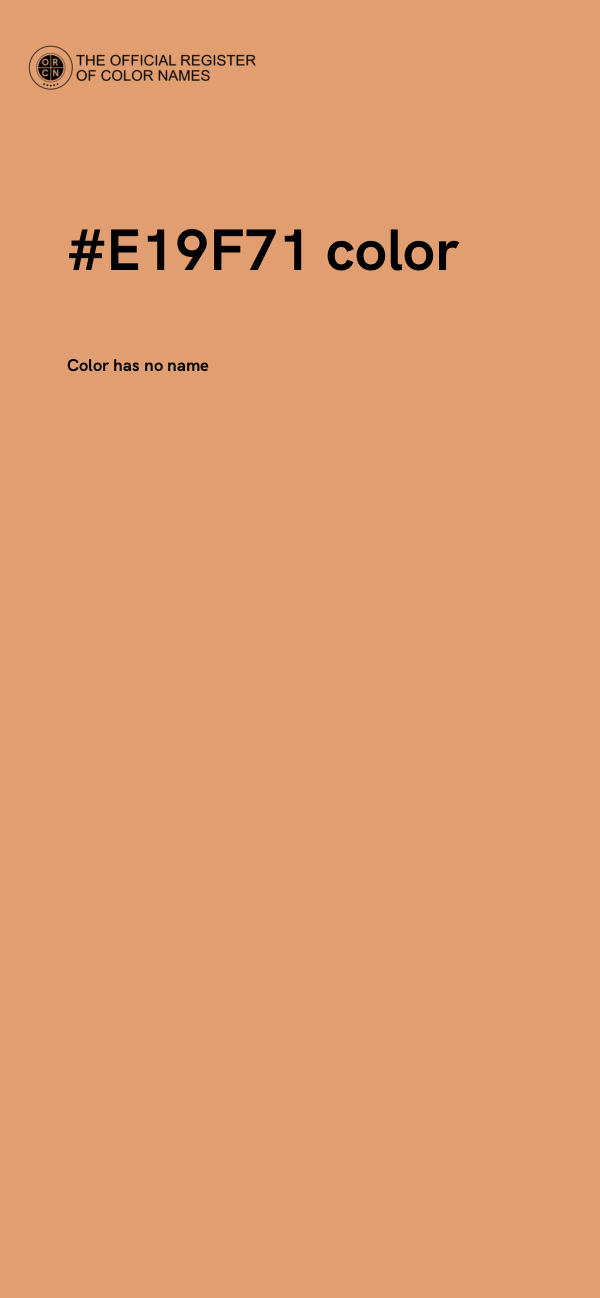 #E19F71 color image