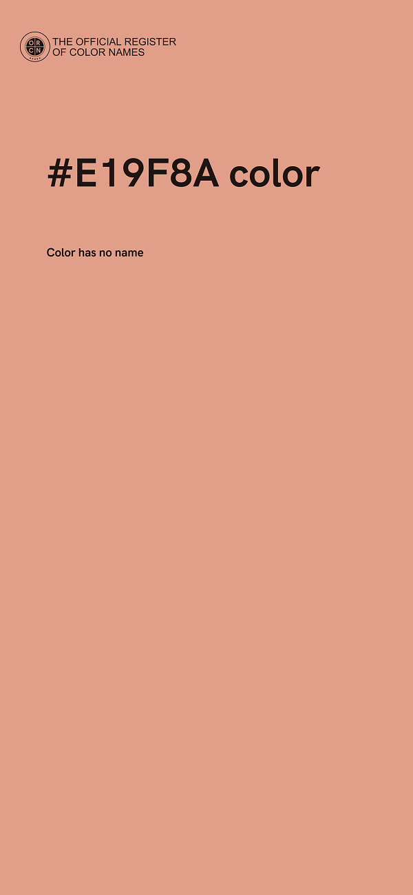#E19F8A color image