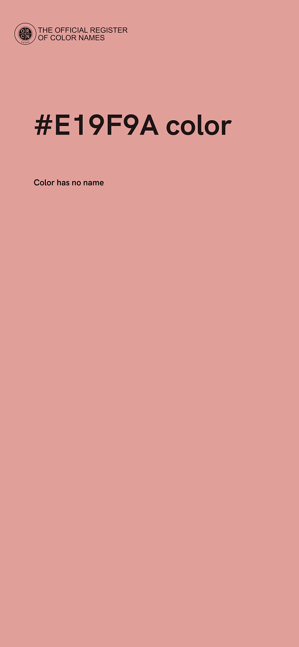 #E19F9A color image