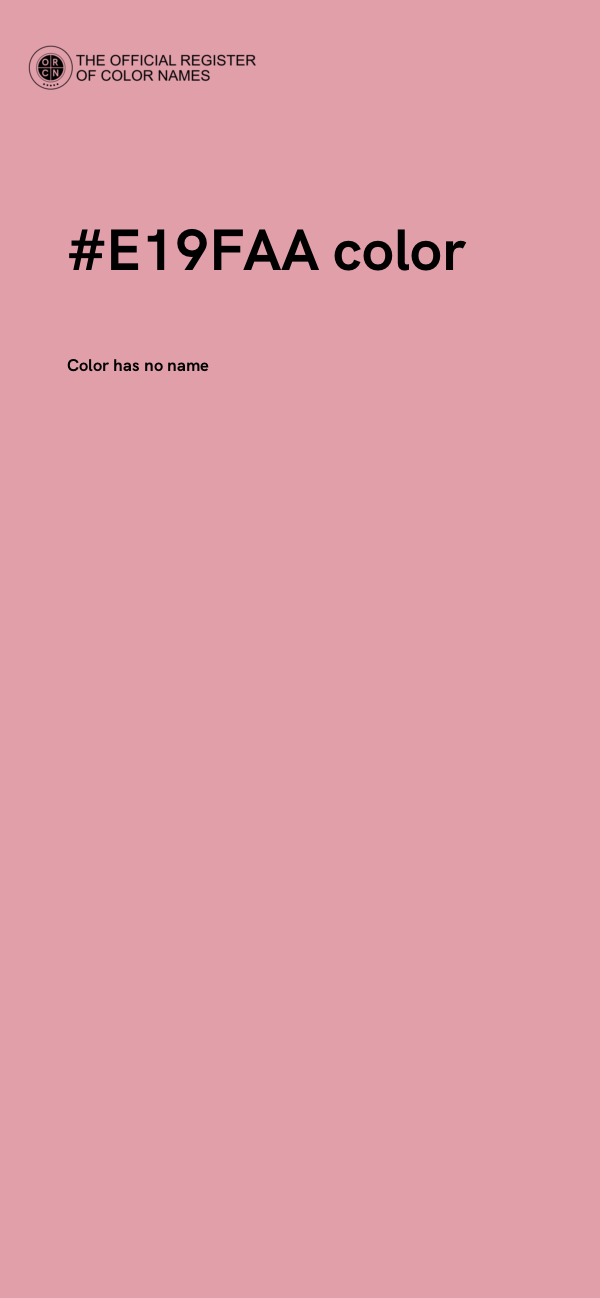 #E19FAA color image