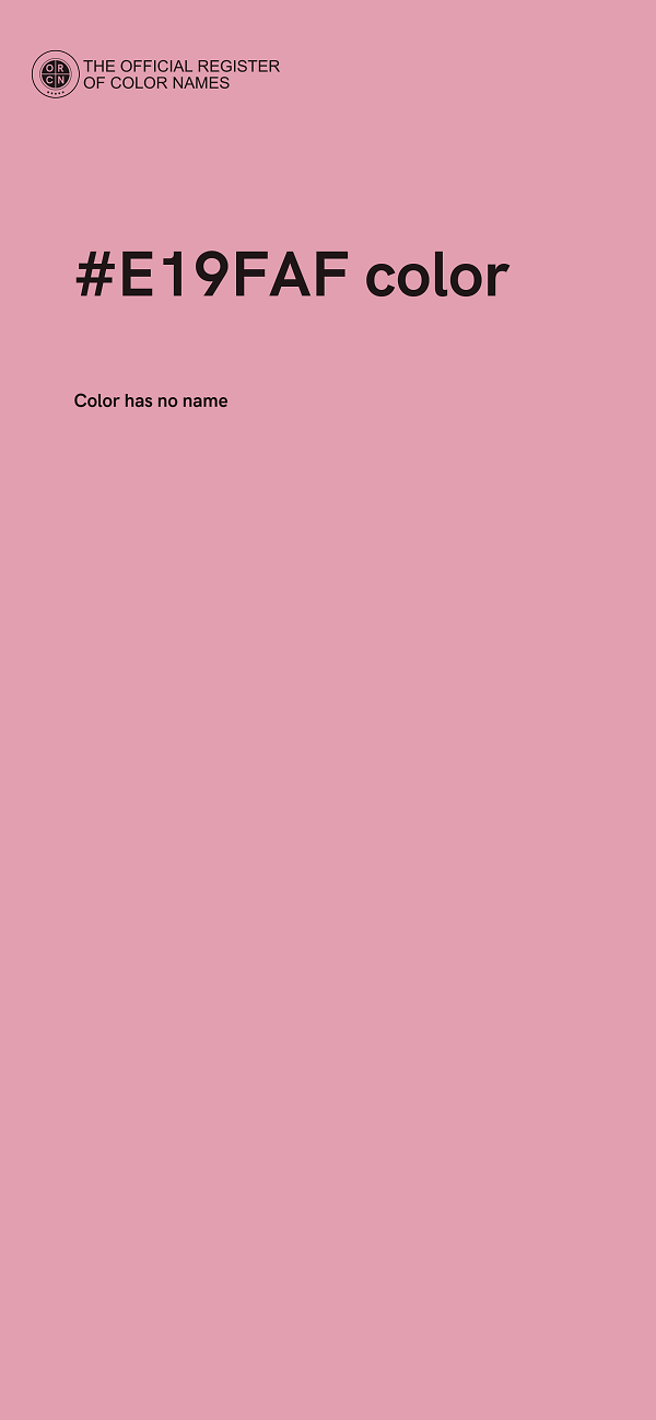 #E19FAF color image