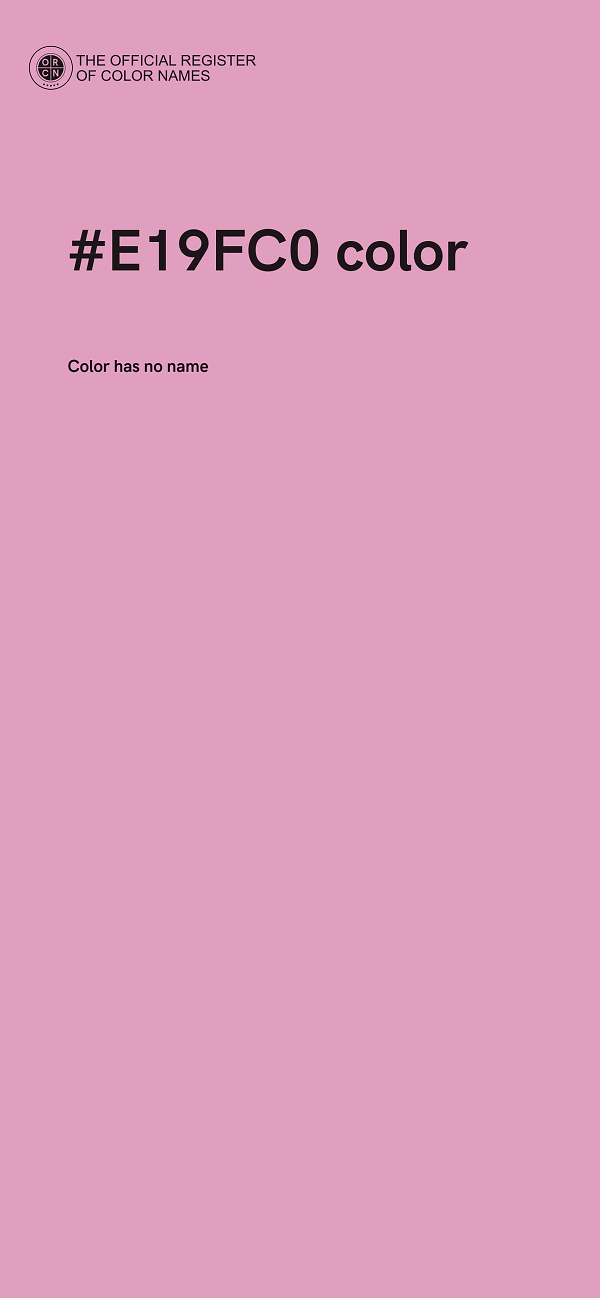 #E19FC0 color image