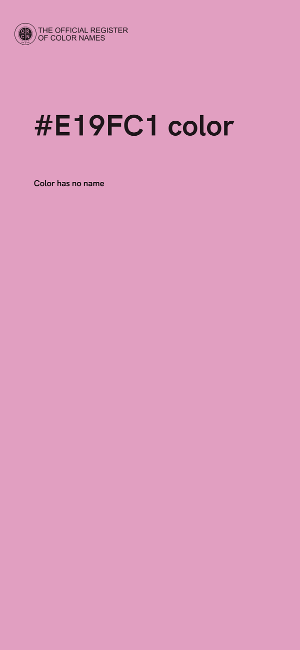 #E19FC1 color image