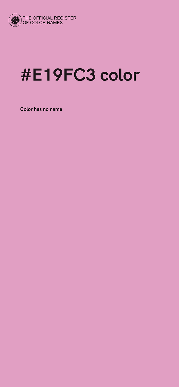 #E19FC3 color image