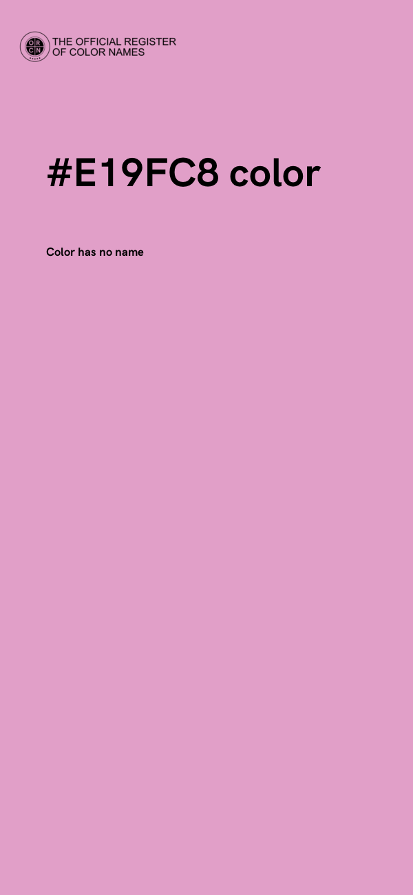#E19FC8 color image