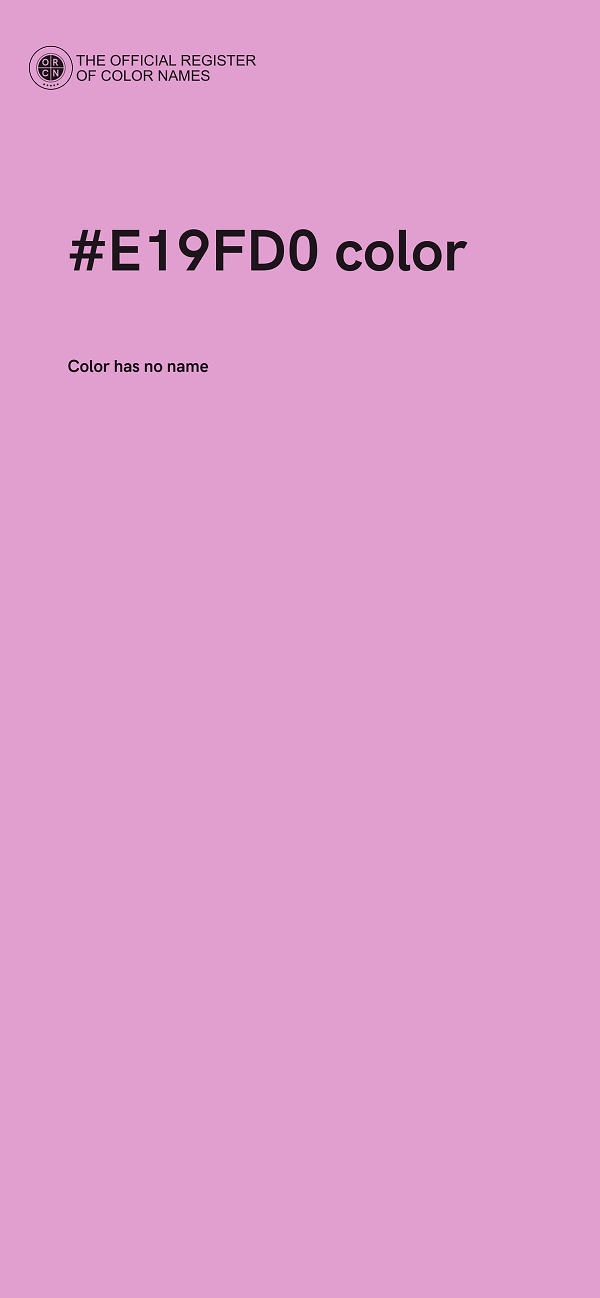 #E19FD0 color image