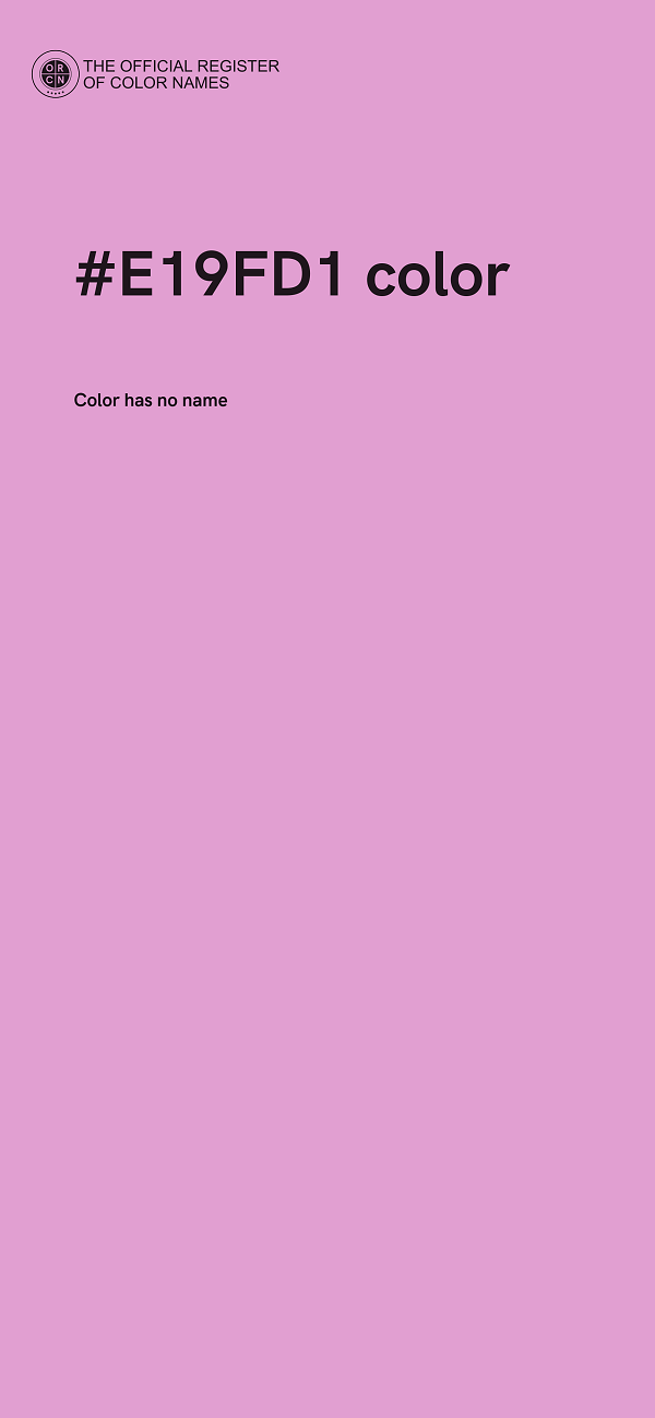 #E19FD1 color image