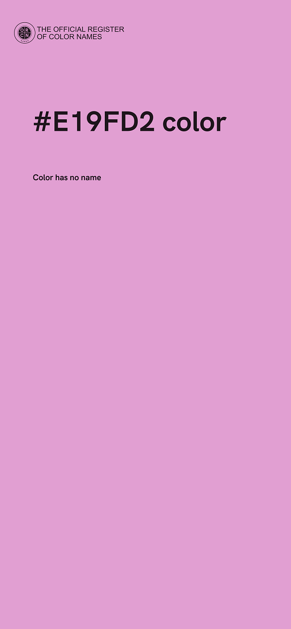 #E19FD2 color image