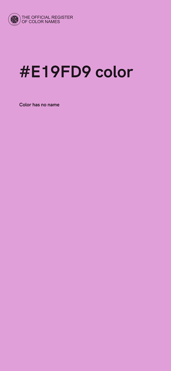 #E19FD9 color image