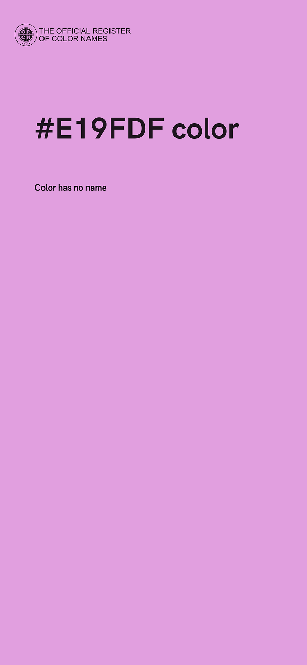 #E19FDF color image