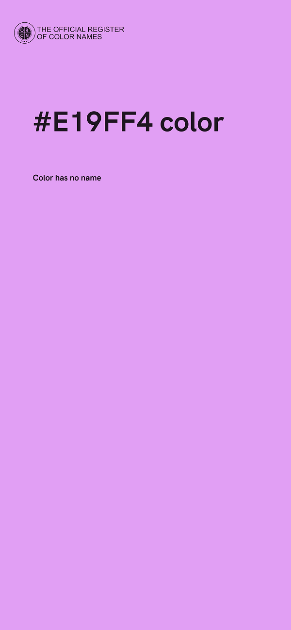 #E19FF4 color image