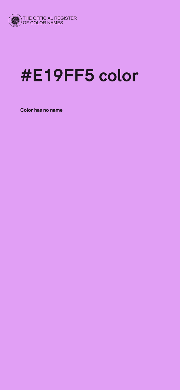 #E19FF5 color image