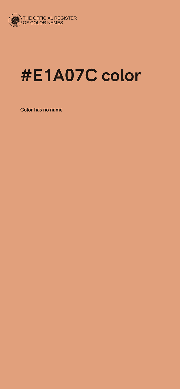 #E1A07C color image