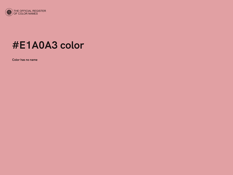 #E1A0A3 color image