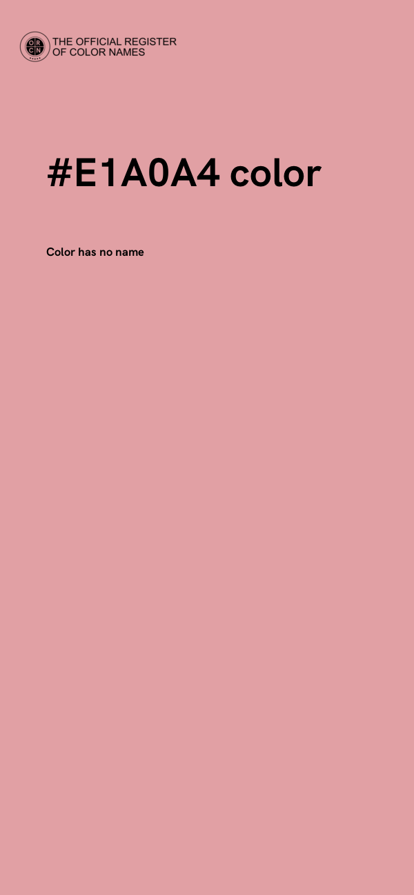 #E1A0A4 color image