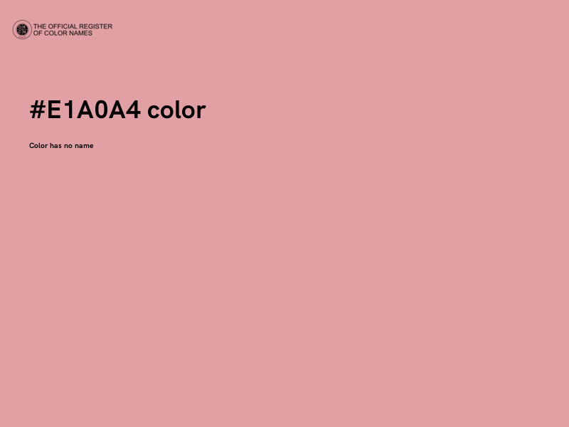 #E1A0A4 color image