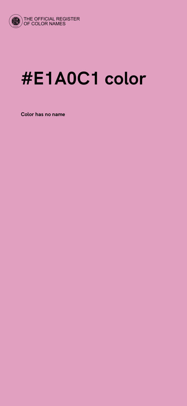 #E1A0C1 color image