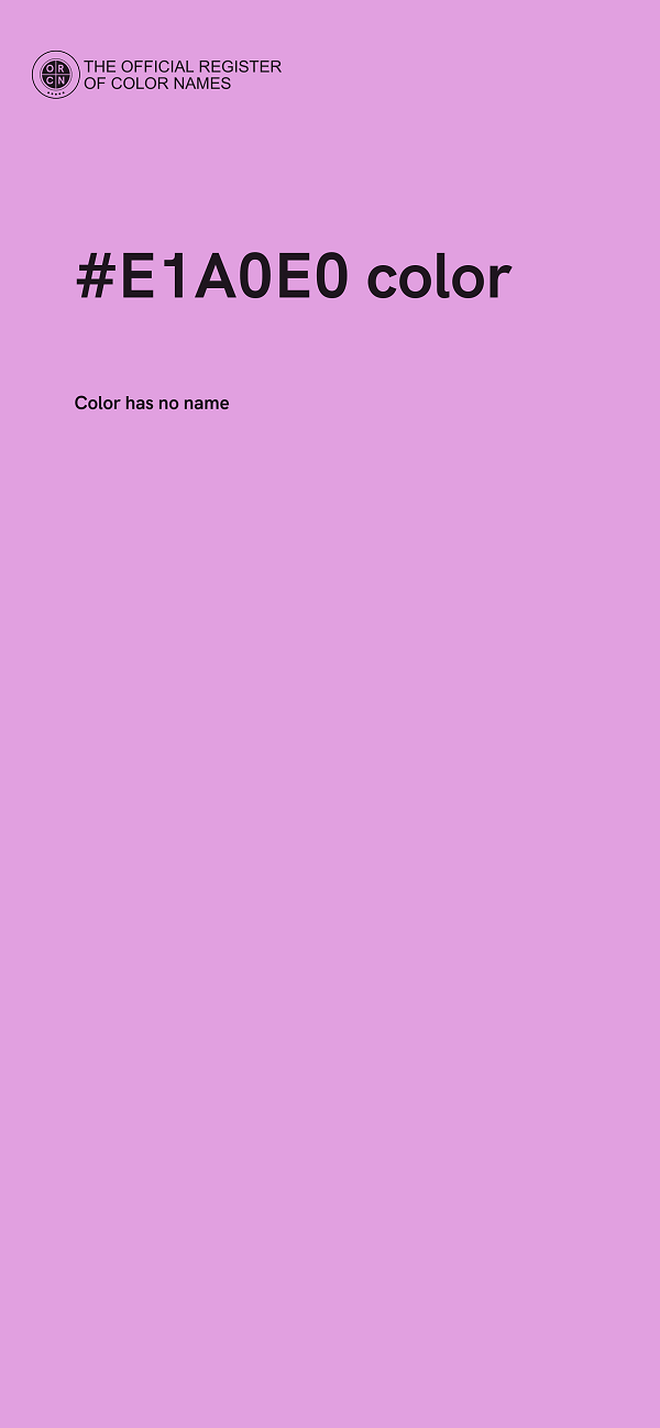 #E1A0E0 color image