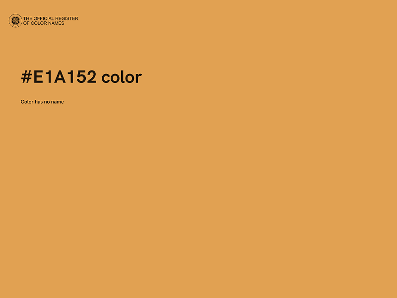 #E1A152 color image