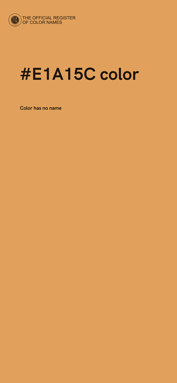 #E1A15C color image
