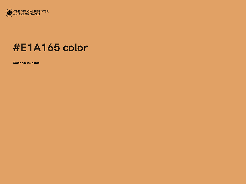 #E1A165 color image