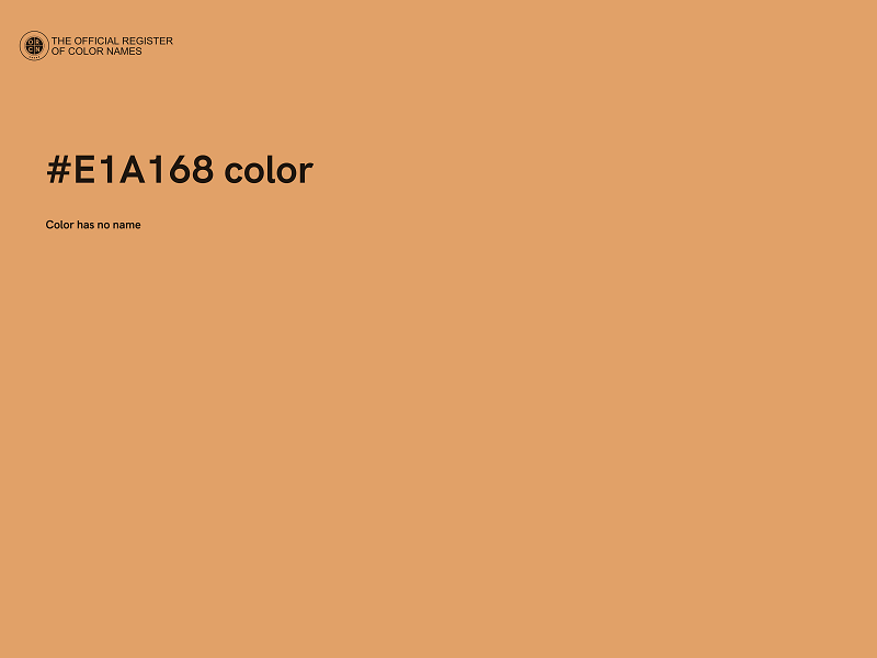 #E1A168 color image