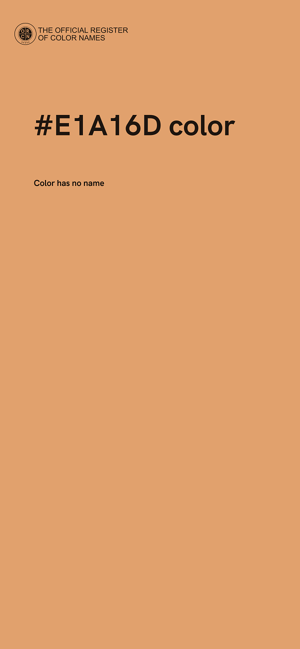 #E1A16D color image