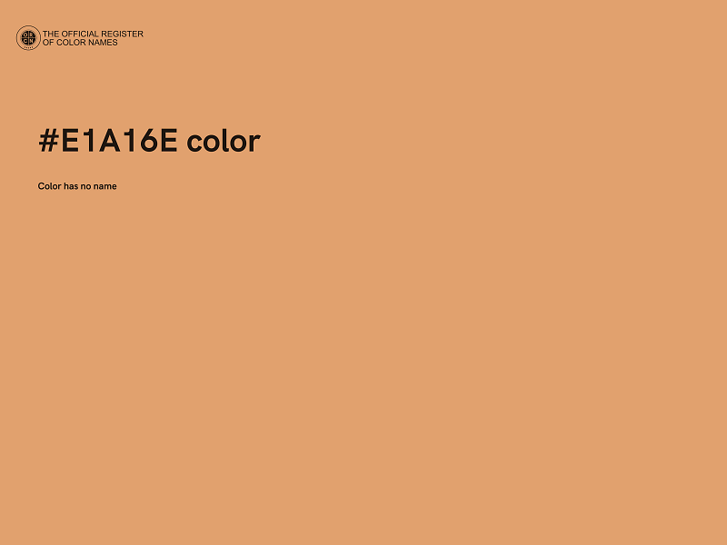 #E1A16E color image