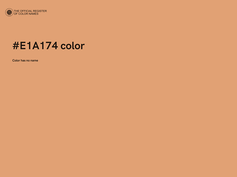 #E1A174 color image